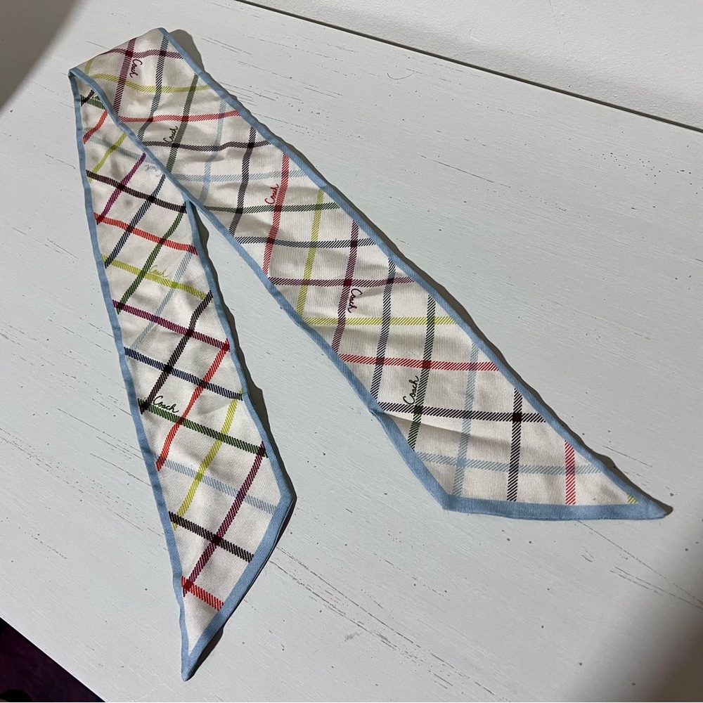 COACH SILK SCARF - Picture 3 of 3